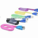 Colorful Led Smiley Face Micro Usb Cable for Phones Note3 thumbnail-4