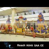 New Design Shopping Mall / Hotel /supermarket Atrium Christmas Decoration Ferris Wheel/ Horse Decoration