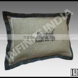VINTAGE DECORATIVE CANVAS DESIGN PILLOW, VINTAGE PILLOW thumbnail-1