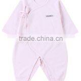 New Infant Design Soft Cotton Pink Plain Baby Sleepwear Baby Winter Romper thumbnail-1