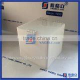 Gold Supplier Acrylic Donation Box With Lock / Acrylic Coin Box With White & Black thumbnail-2