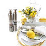 High Quality Stainless Steel Salt and Pepper Mill With Manual Button thumbnail-6