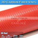 CARLIKE Red 3D Carbon Fiber Vinyl Car Whole Body Wrapping Foil thumbnail-3