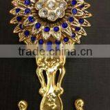 Double Flower Iron Crystal Curtain Hook