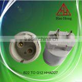 HAOHONG Two Pins B22 to G12 Lamp Convertor