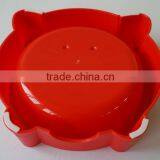 Cat Shaped Plastic Pet Bowl With Anti Skid on Bottom thumbnail-3