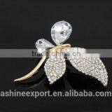 Exqusite Elegant Bulk Crystal Butterfly Wing Brooch/handmade Crystal Rhinestone Brooch thumbnail-2
