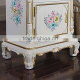 Italian Furniture Reproduction - Baroque Solid Wood Handcraft Bedstand-classic Bedroom Furniture thumbnail-6