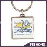 New Product Custom Special Square Shape Rabbit Logo Printing Keychain