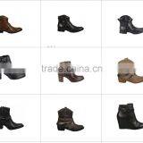 000049 Women Ankle Boots Flat Wood Heel Cow Suede Women Boots in Autumn/Winter thumbnail-4