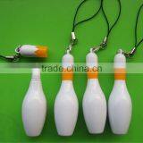 Promotiong Bowling Pin Ball Pen With Key Ring