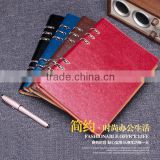 custom hardcover leather notebook with 6 ring