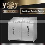 Community Use Professional Stainless Steel Large Garbage Bin