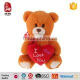 Plush Stuffed Plush Soft Valentines Teddy Bear With Heart China Yangzhou Manufacture Customize Wholesale thumbnail-3