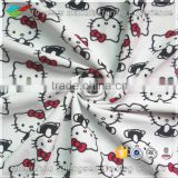 hot sell printed cartoon cat swimwear bikini fabric stock
