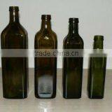 Dark Green Olive Oil Glass Bottle