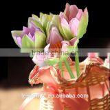 PU flowers factory price artificial flower pink tulip flower