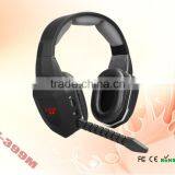 Fashionable Gaming Headset 2.4Ghz Wireless Headset Headset for PC/MAC/WII/Game Console thumbnail-3