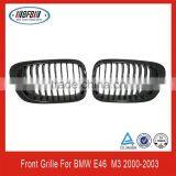 Best quality car front grille/ matt black Auto Front Grille for BMW e46