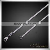 Simple White Color Copper Women Jewelry Thin Chain Necklace Designs thumbnail-2