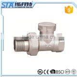 ART.5035 China Factory Low Price Lead Free Customized Forged Npt Brass Male Threaded Angle Radiator Valve With White Handle thumbnail-6