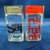 120ml Glass Jars Square Slat and Pepper Shakers thumbnail-1