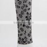F5W31069 Women Flower Print Two Front Zippers Leggings thumbnail-6