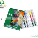 chinjoo acrylic color paint with 120 colors