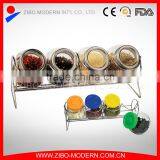 Peper,salt,sugar,spice Jars Set With Spice Rack