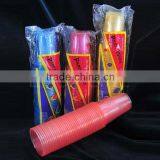 C1695120,16oz(500ml) 9g PP Disposable Plastic Color-clear (pink) Cup