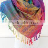 Pashmina Scarf Ombre Rainbow Scarf Spring Fall Winter Scarf thumbnail-4