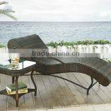 Outdoor Wicker Rattan Chaise Sun Beach Pool Lounge Furniture thumbnail-4