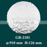Fireproof Material Polyurethane Modern Ceiling Medallion for Interior Decoration