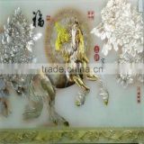 modern carved marble glass wall art decor