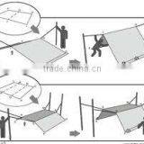 12ftX20ft, Green, Silver, Orange, Waterproof Tarpaulin