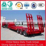 Chinese factory Tri-Axle lowbed semi trailer for sale