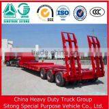 Chinese Factory Tri-Axle Lowbed Semi Trailer for Sale thumbnail-1