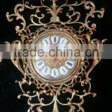 Excellent Silver Plated Copper Wall Clock, Decorative Wall Hanging Pendulum Clock thumbnail-5