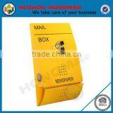 Budget Post Box Galvanized Steel Weather Proof Mail Boxes HPB016 GS thumbnail-1