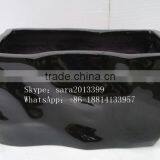 Fiberglass Planter Outdoor Big Rectangular Planter Flower Pot thumbnail-2