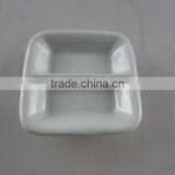 White Porcelain Square Divided Dish thumbnail-1