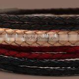 New Arrival Real Leather 2016 Fashion Charm Mens Braided Bracelet / Woman Leather Bracelet thumbnail-2