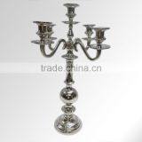 Wedding Candelabra/Antique Aluminium Candelabra With Silver Finish thumbnail-6