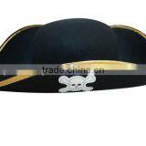 China Suppliers Custom Wool Felt Pirate Hat Pattern Wholesale for Child Adult Cosplay Party Events Promotional Gifts thumbnail-3