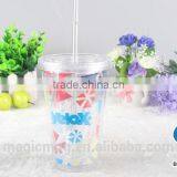 Double Wall 16oz Acrylic Tumblers for Bubble Tea thumbnail-4