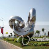 Contemporary City Large Outdoor Metal Craft Stainless Steel Sculpture thumbnail-4
