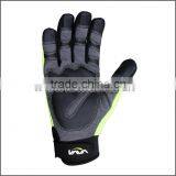 Hi-vis Green Color Impact Firm Grip Oilfield Gloves thumbnail-2