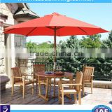 9ft 8pcs Rib Outdoor Pink Wood Umbrella for hot sale