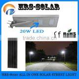 5M 6MGarden Integrated Solar LED Street Light All in One Factory Price thumbnail-3