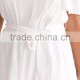 Elegant Women White Dress off Shoulder Short Sleeve Fashion Boutique Dress thumbnail-5